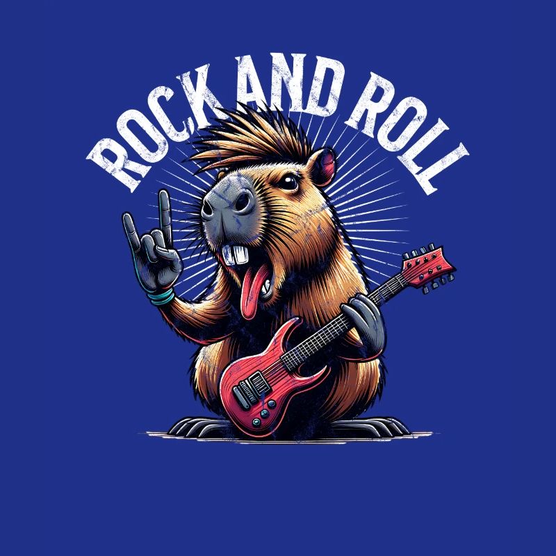 Capybara Rock and Roll Guitarist