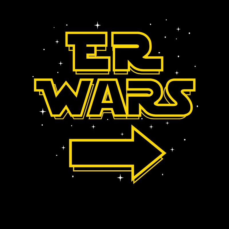 Er wars - Weltall - Sterne - Pfeil - Spruch