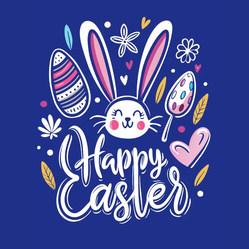 Joyeuses Pâques - Lapin de Pâques - Oeuf de Pâques - Cadeau