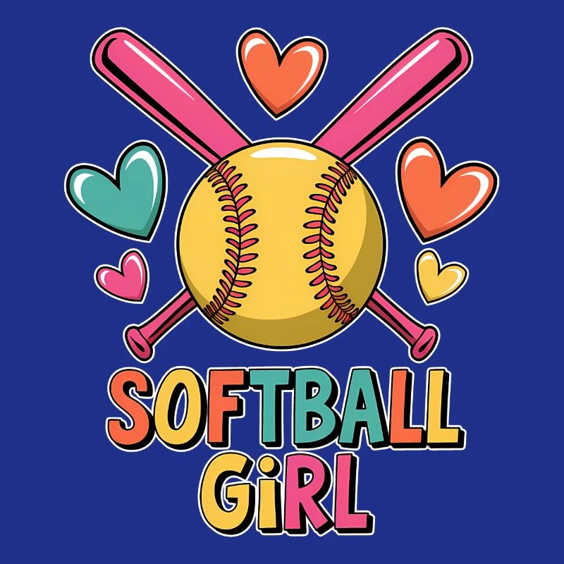 Softball Girl Mädchen Lustiges Softball Geschenk