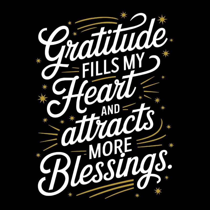 La gratitude remplit mon cœur et attire plus de bénédictions