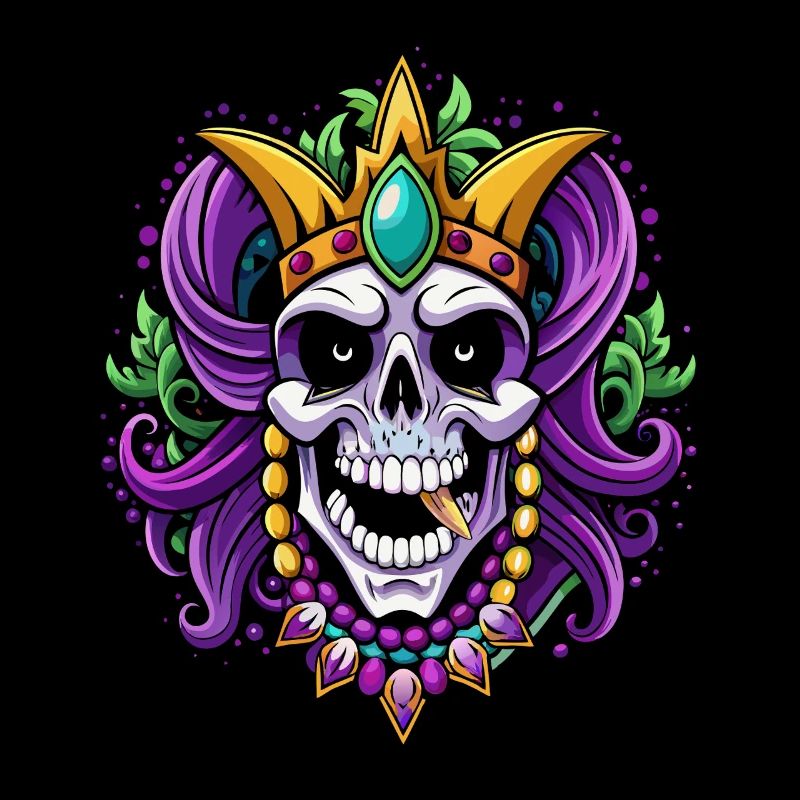 Mardi Gras - Carnival - Skull - Gift