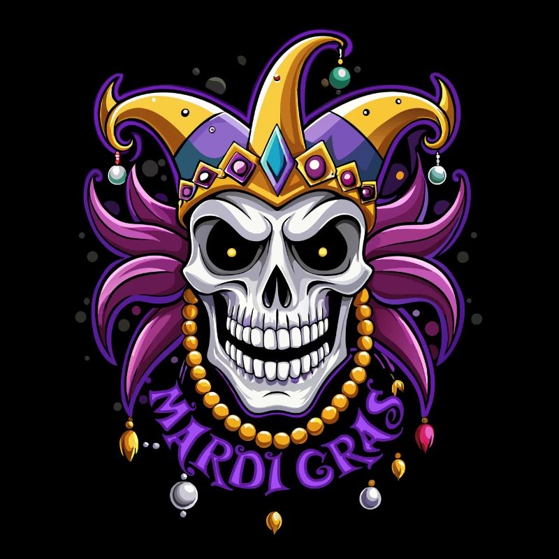 Mardi Gras - Carnaval - Crâne - Cadeau