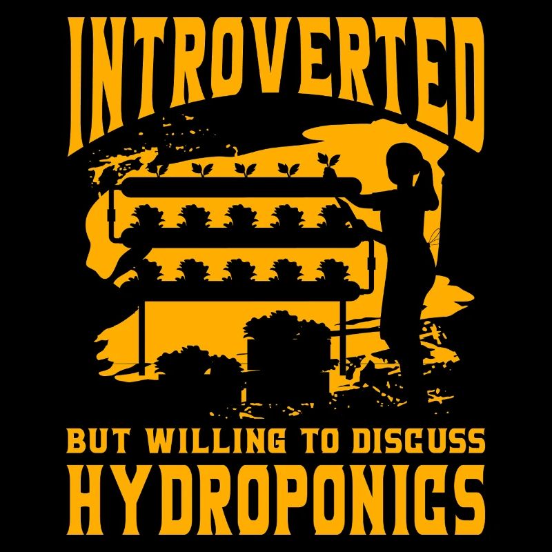 Introverti mais prêt à discuter de l’hydroponie