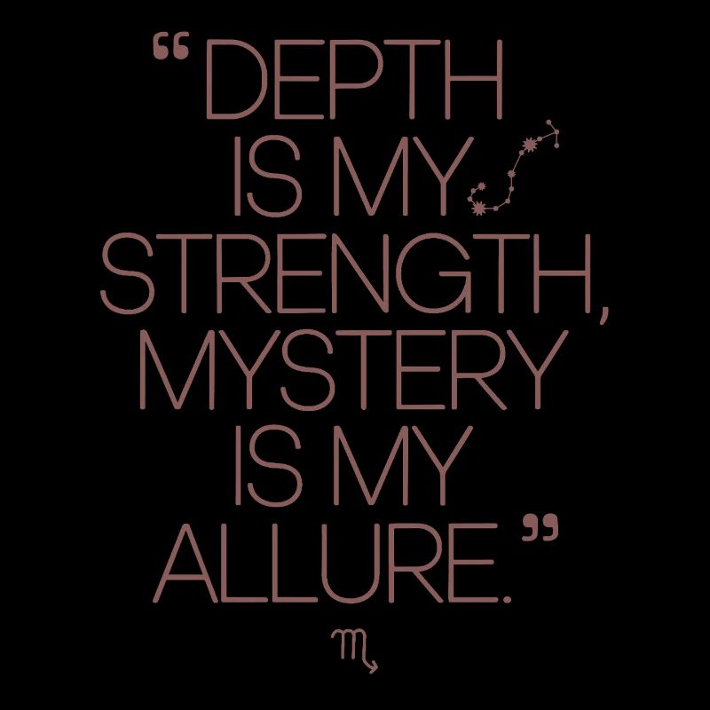 Scorpio character zodiac sign depth is mine