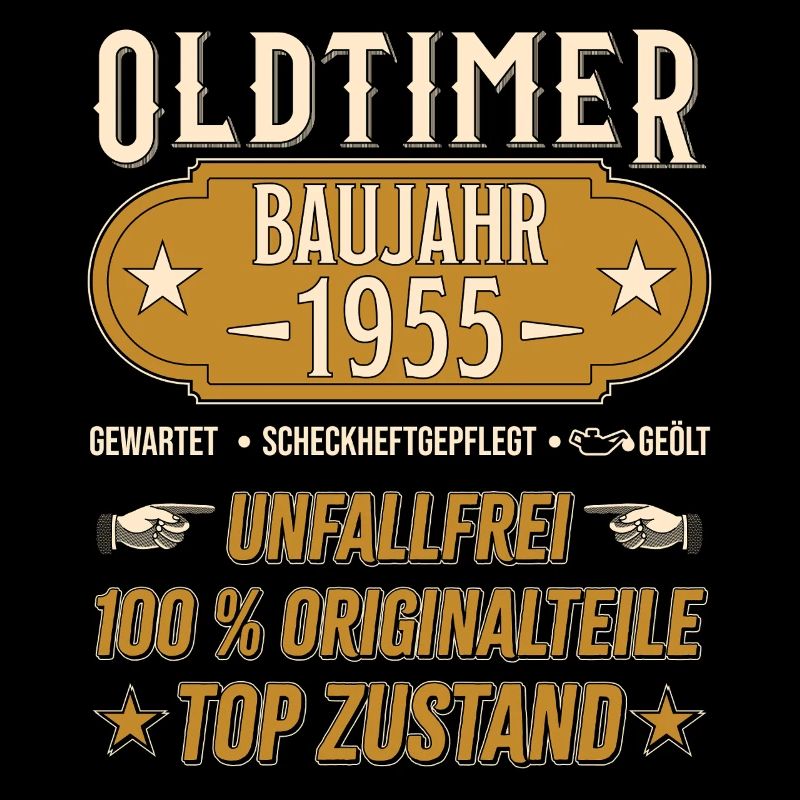 Oldtimer Modell 1955 Vintage Retro funny Design