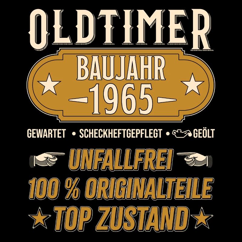 Oldtimer Modell 1965 Vintage Retro funny Design
