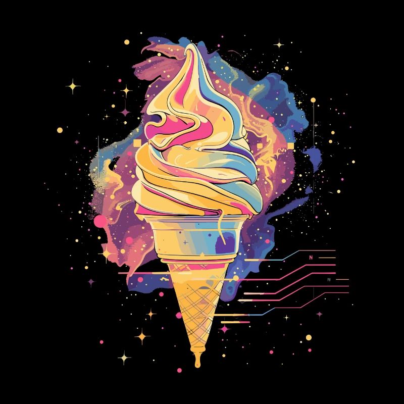 Eiscreme Vaporwave