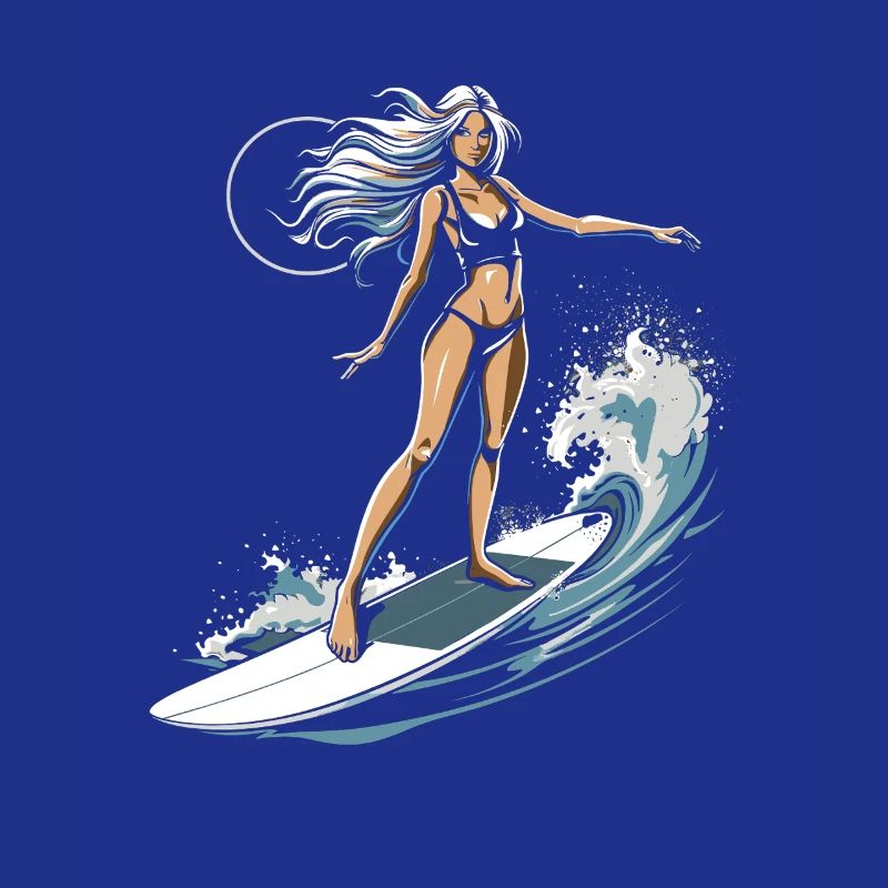 Graphique de surfeuse