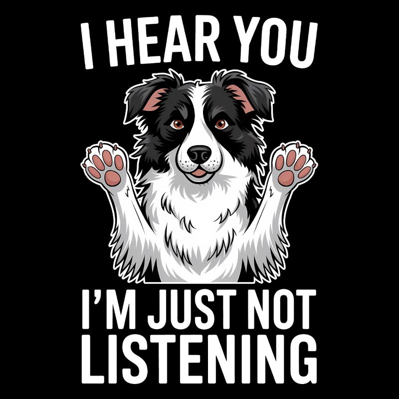 Border Collie Spruch Lustig Border Collie Geschenk