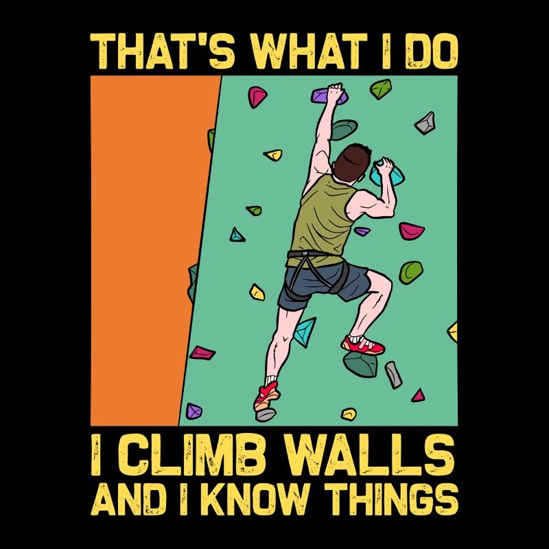 Climbing and Knowledge: Wall Climber Saying