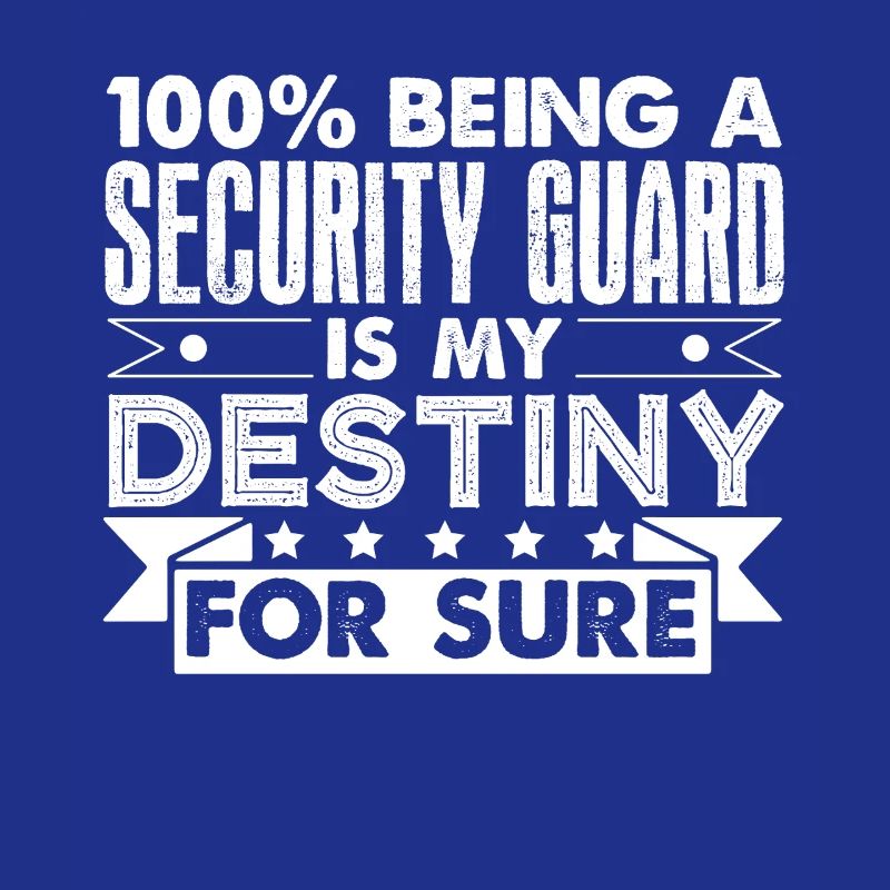 Security Guard Being A Security Guard