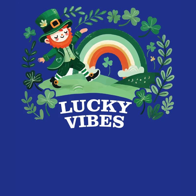St. Patrick's Day Lucky Vibes Rainbow