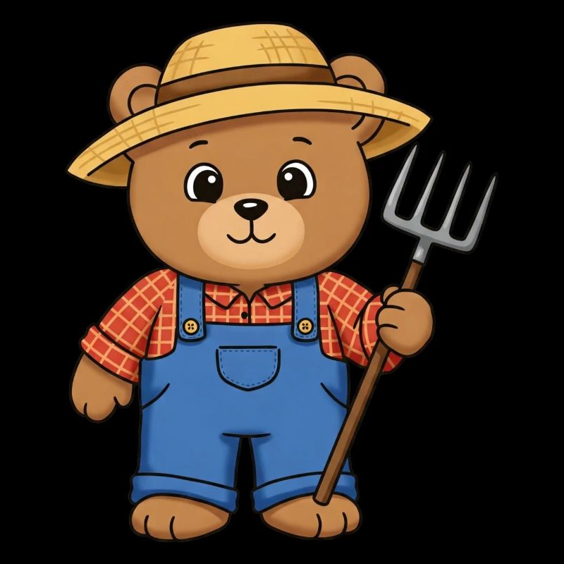 Fermier d’ours en peluche