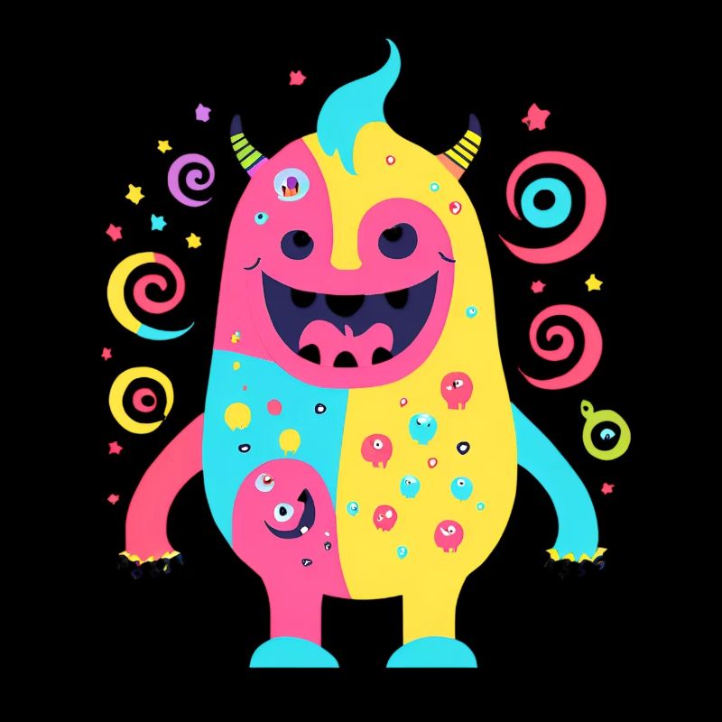 Cute and funny cuddle monster kids