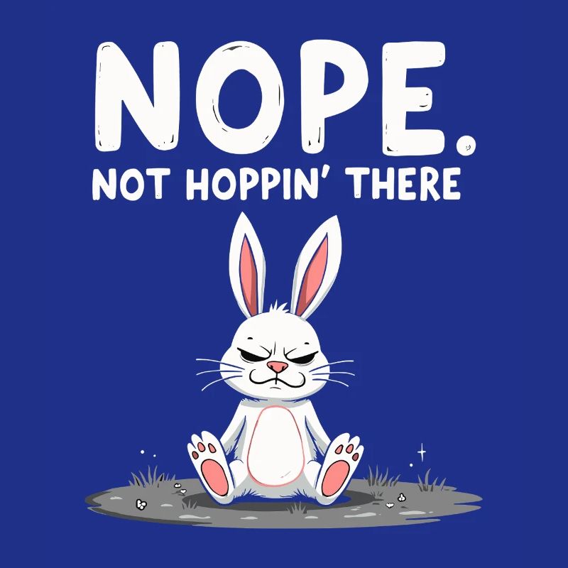 Grumpy Bunny Sarcastic Animal Design