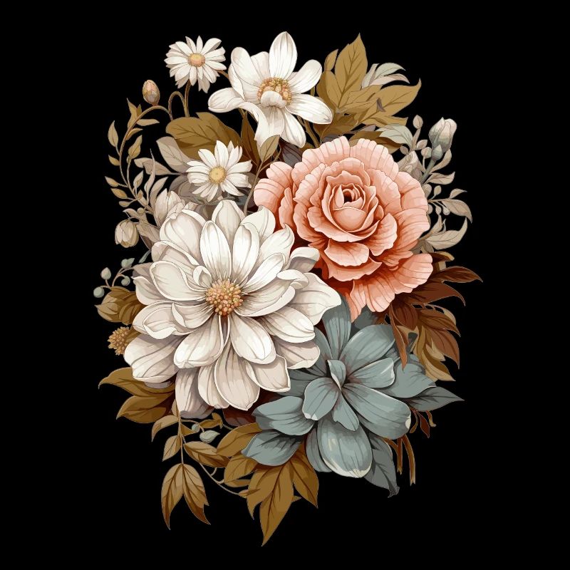 Fleurs délicates en pastel
