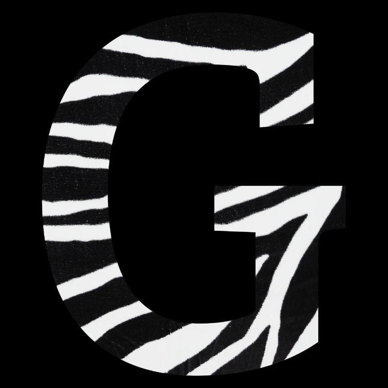 Buchstabe g Zebra