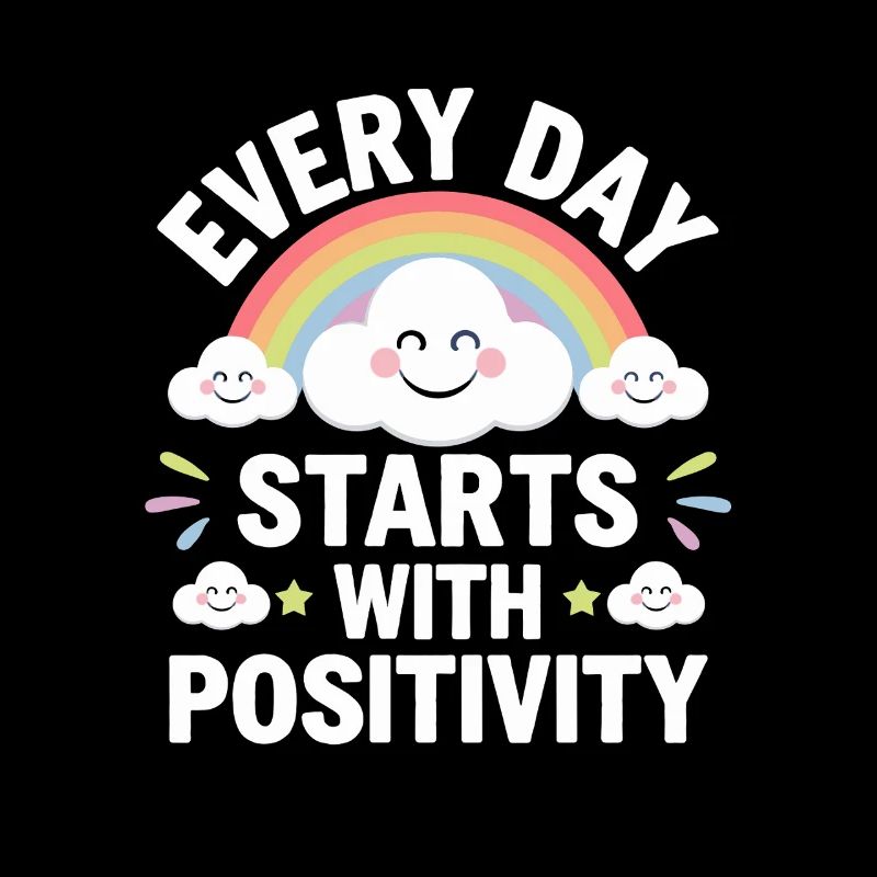 Chaque jour commence par un arc-en-ciel de positivité