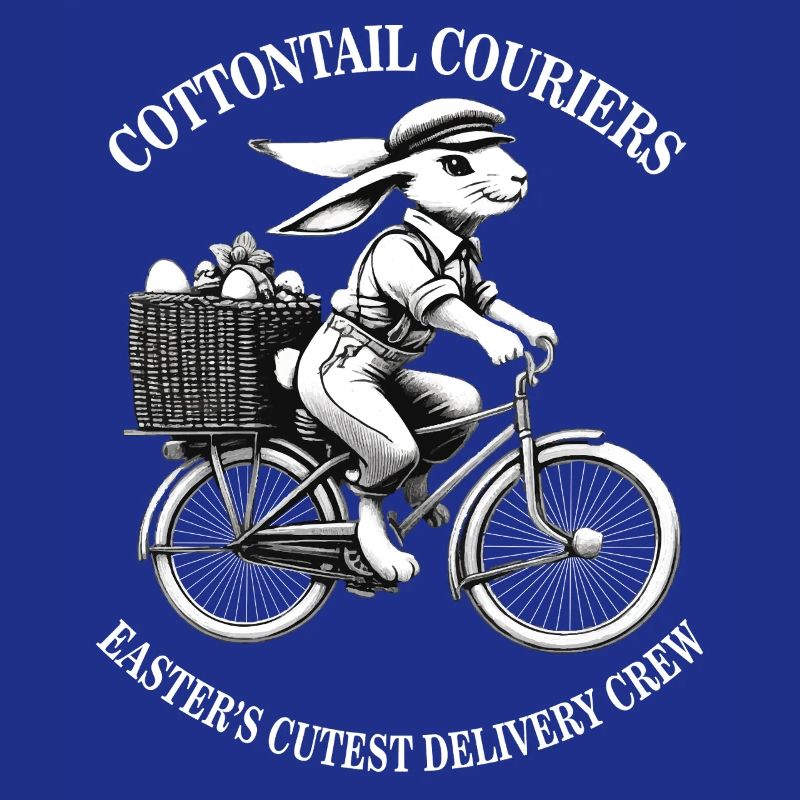 Courrier à queue de coton de Pâques Esthétique rétro