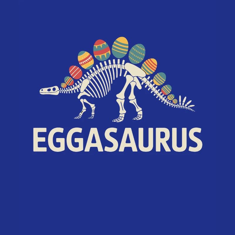 Eggasaurus Dinosaur Skeleton with Easter Eggs