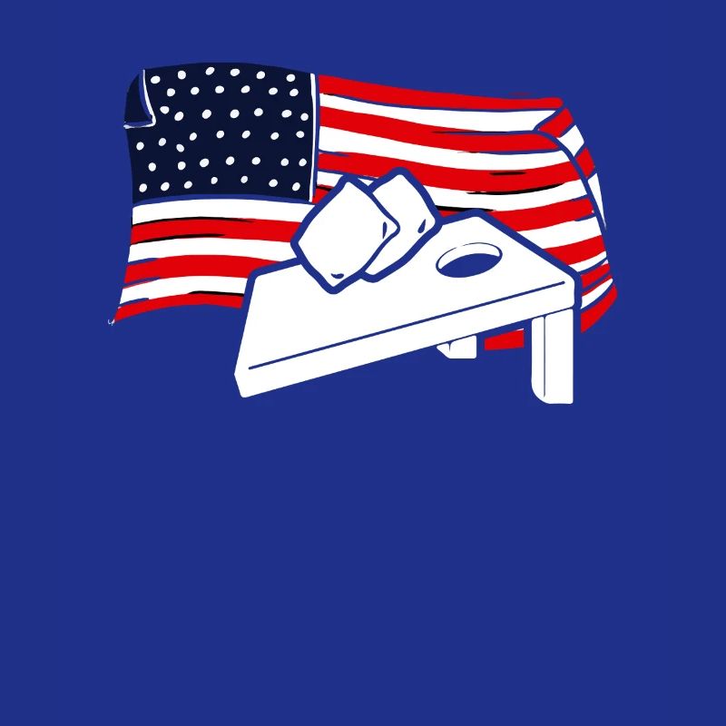 Cornhole Player Drapeau américain