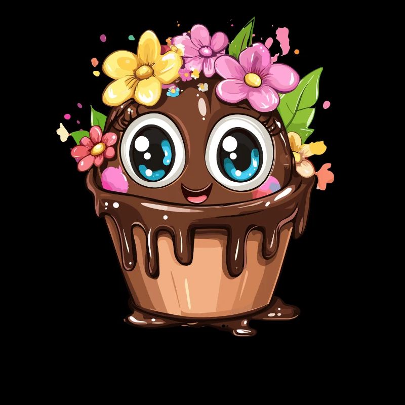 Cupcake mit Blumen
