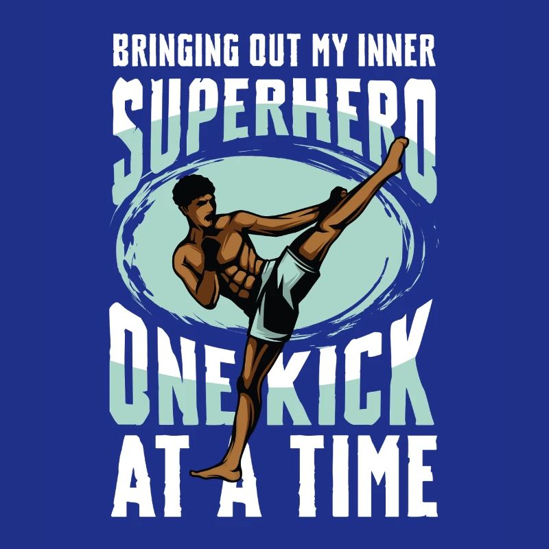 Muay Thai Superhero One Step to Time
