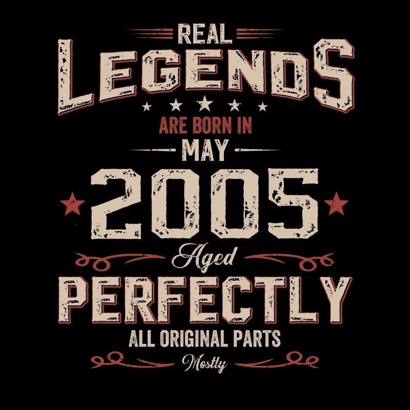 20. Geburtstag Geschenk Mann Vintage Mai 2005