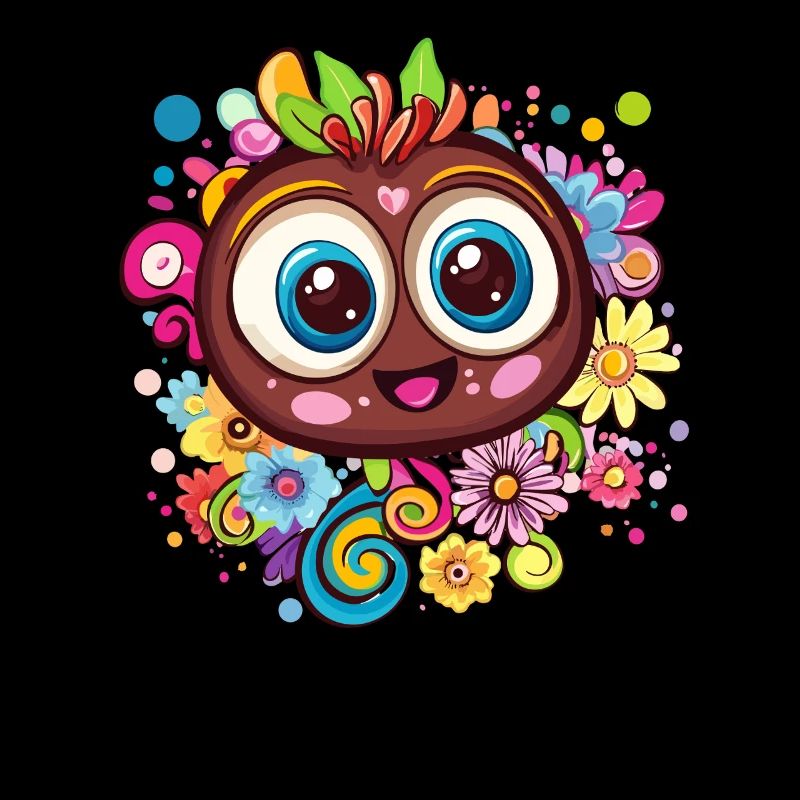 Bunte Schokoladen Kunst