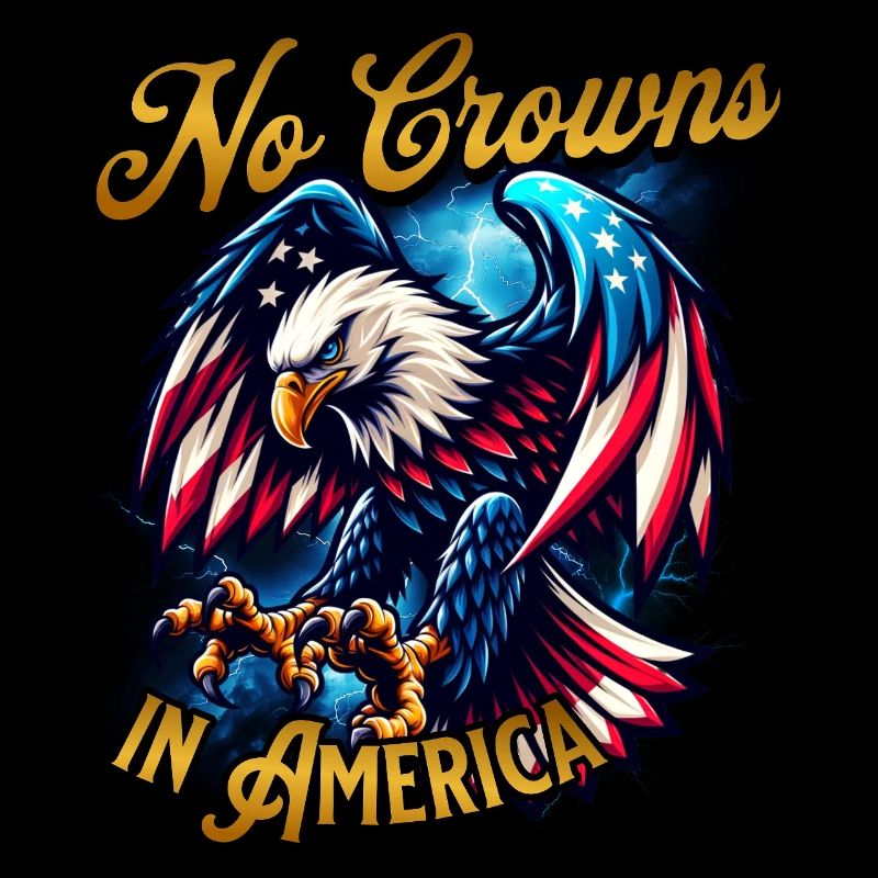 No Crowns Just Presidents Eagle No King
