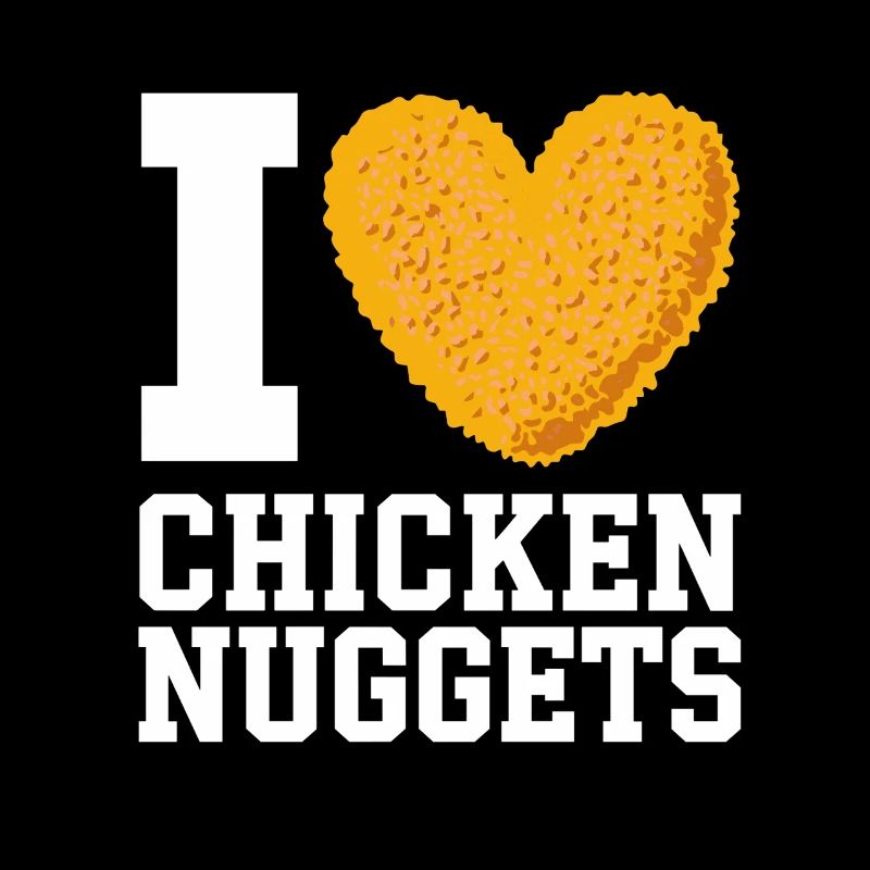 J’adore les pépites de poulet Fan de restauration rapide Burger frites