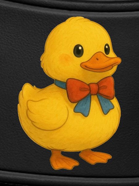 Duck with bow