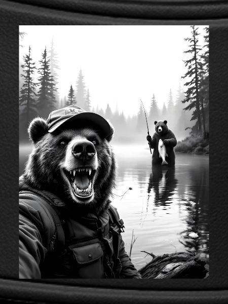 Fischerei Bär Selfie