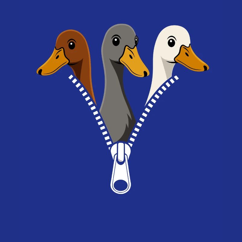 Trois canards fermeture éclair Duck Fans Canards canards