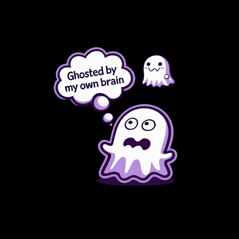 Ghosted by My Brain – Ghost Cartoon