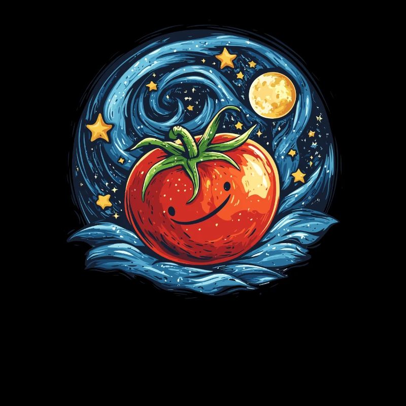 Starry Night Style Tomato