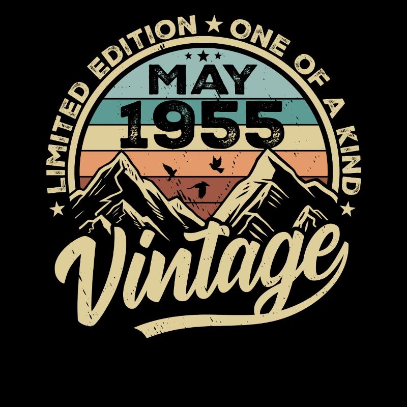 Birthday Vintage May 1955 original May 1955