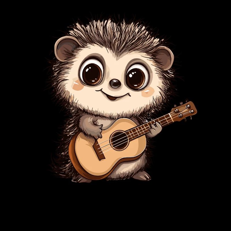 Music-loving hedgehog