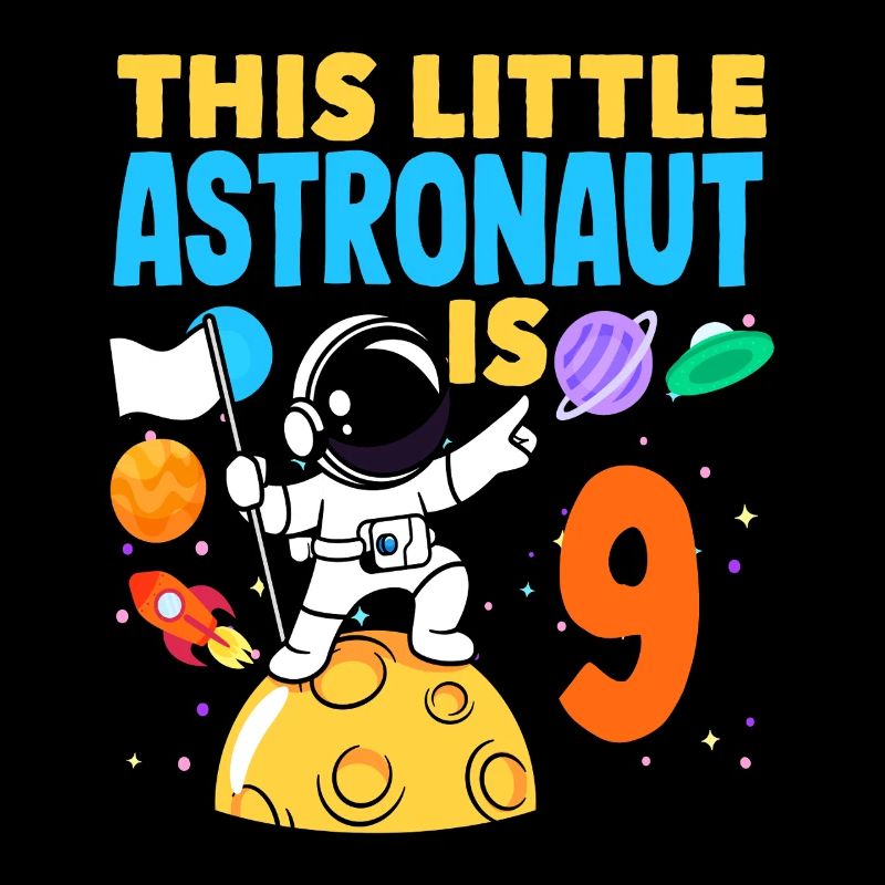 This little astronaut is nine years old