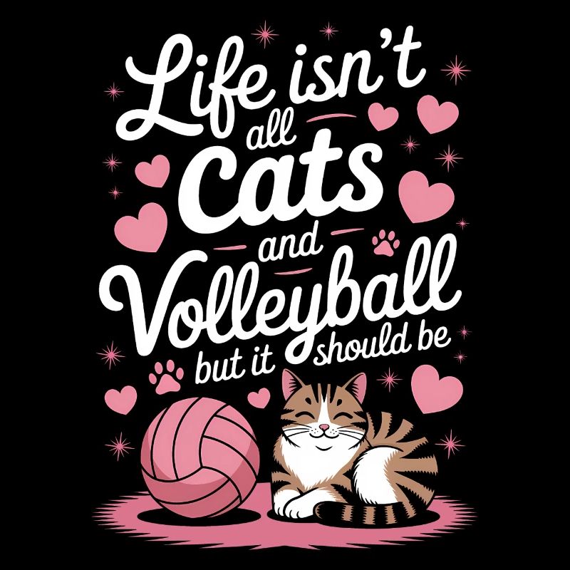 Volleyball Cat Funny Volleyball Gift