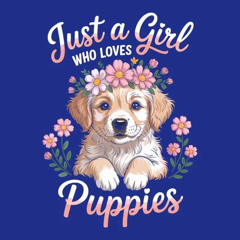 Juste une fille qui aime les chiots