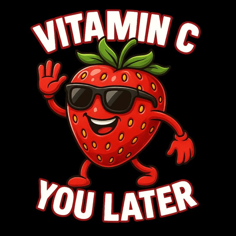 Fraise Vitamine C Fruit Drôle