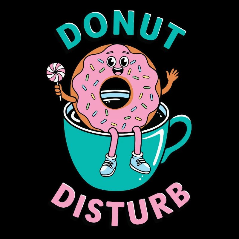 Donut Disturb Coffee and Doughnut
