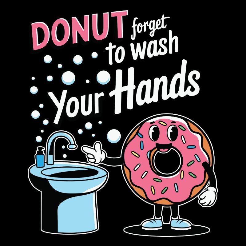 Donut : N’oubliez pas de vous laver les mains