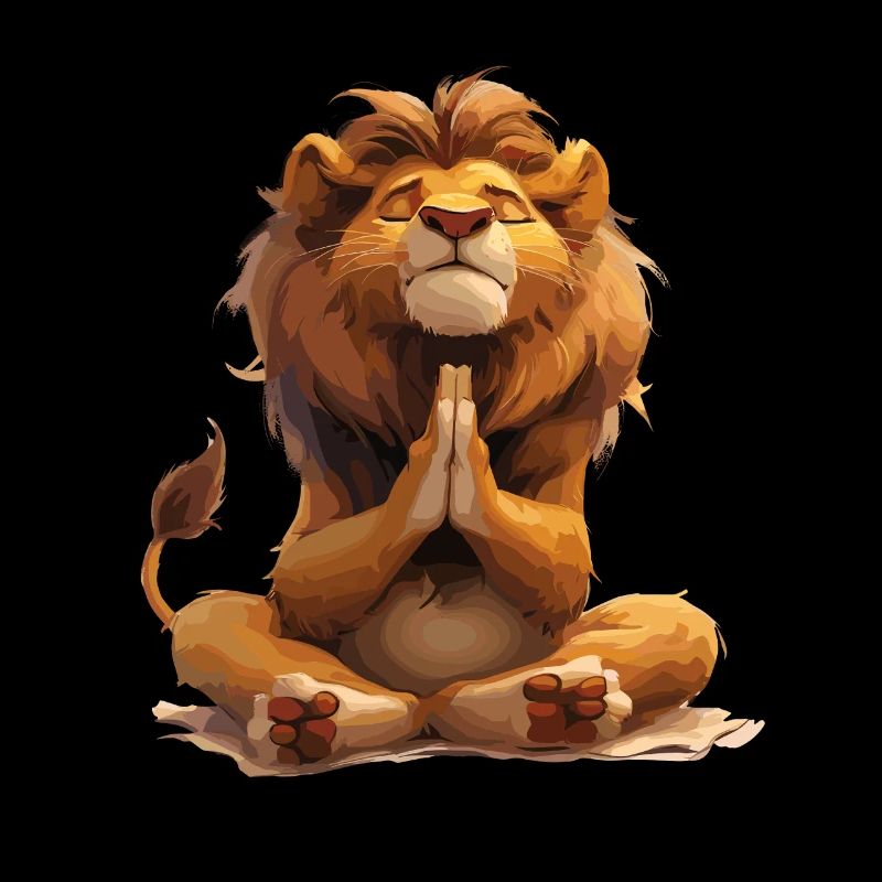 Meditating Leo for Serenity and Strength