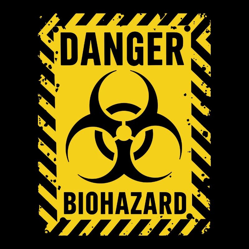 Danger Biohazard Grunge Zombies Apocalypse