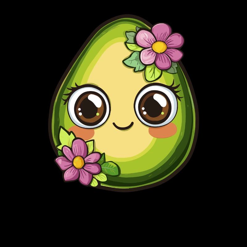 Avocat doux aux fleurs