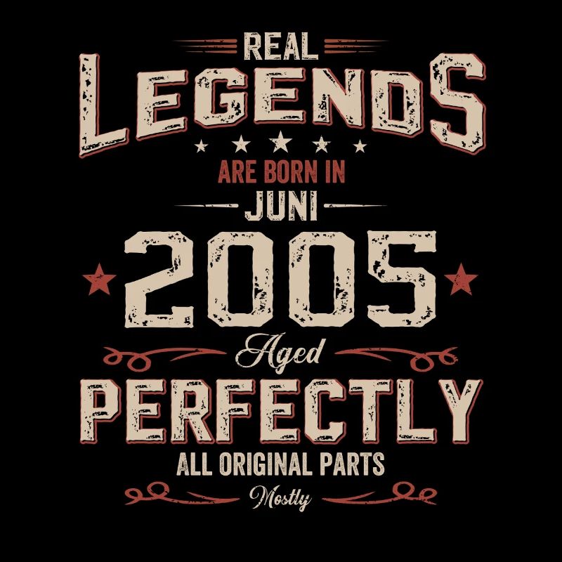 20. Geburtstag Geschenk Mann Vintage Juni 2005