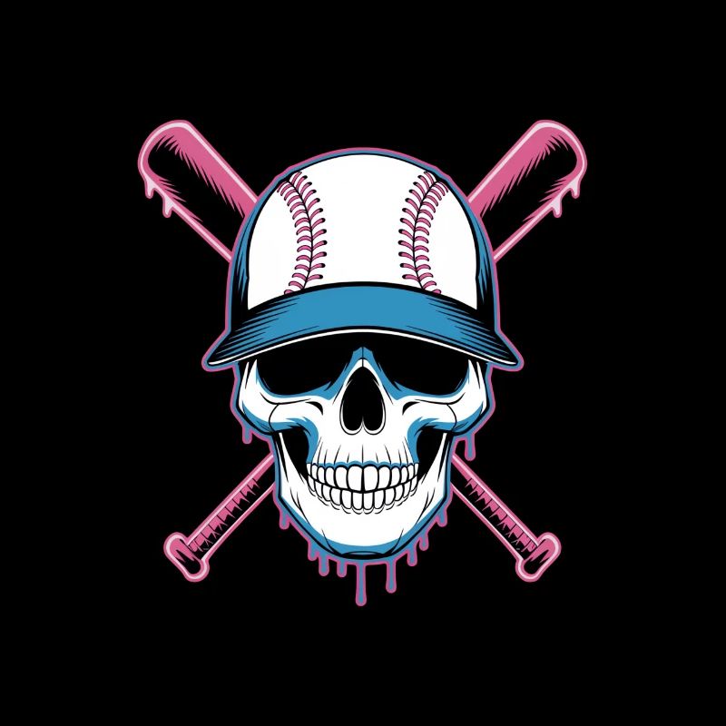 Baseball Skull Batte de Baseball